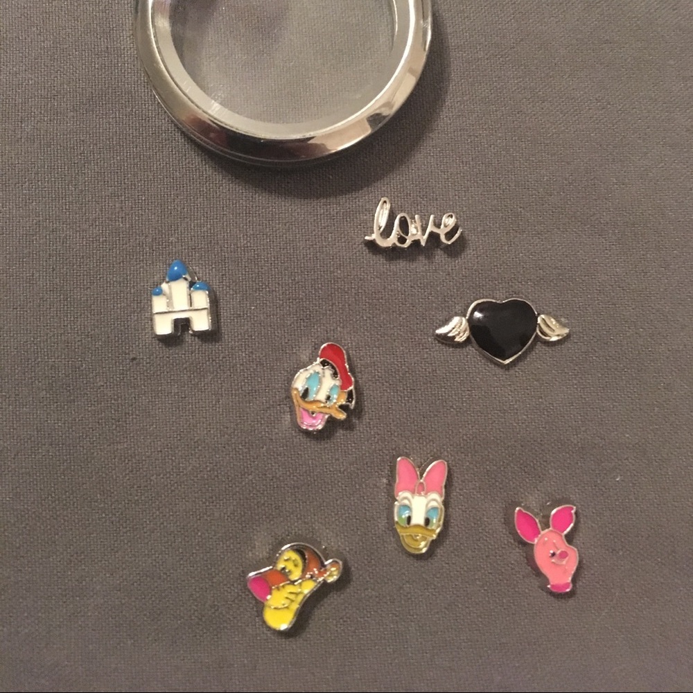 Disney Inspired Living Locket Charms-3 for $10-New
